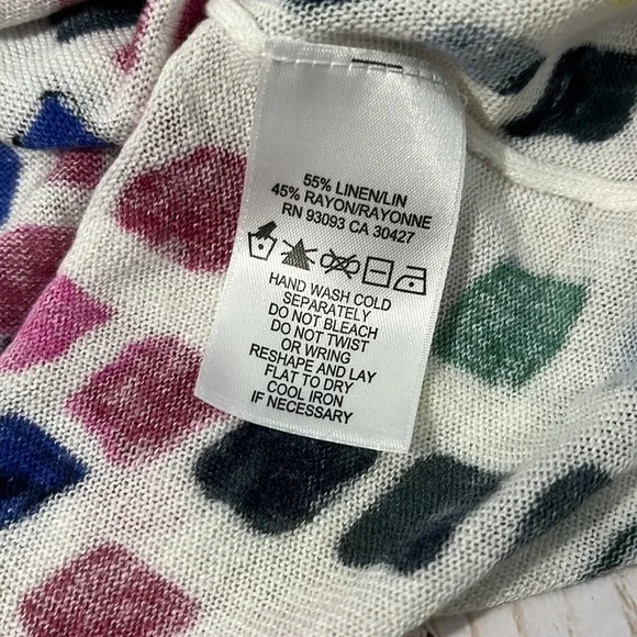 ZoZo linen blend color block top size M NWT - Picture 9 of 9